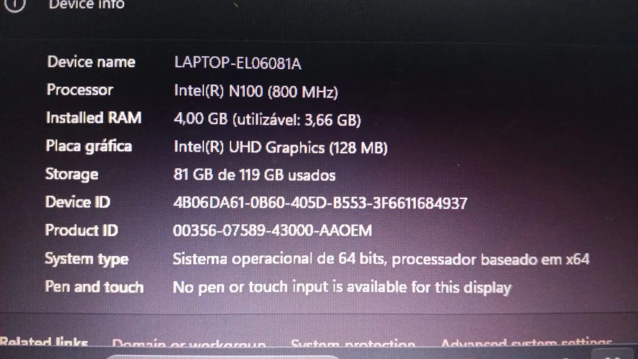 Vendo Notebook 