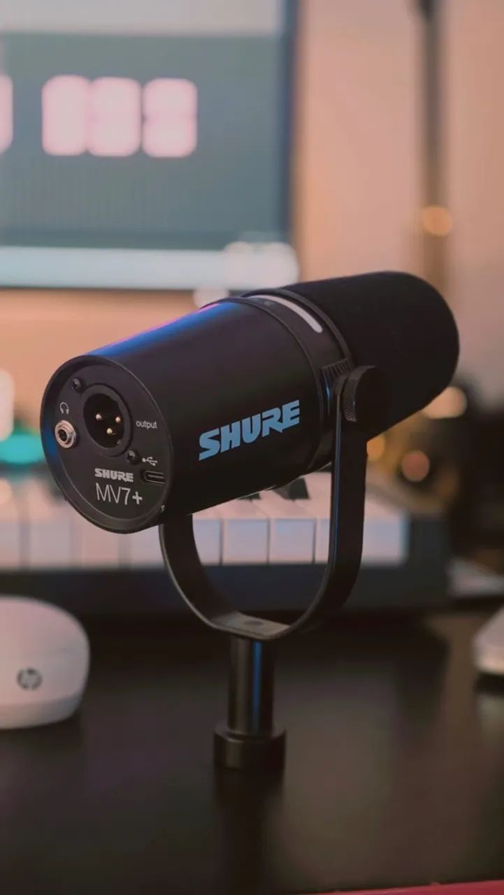 Microfone Shure MV7+, XLR e USB - Foto 2