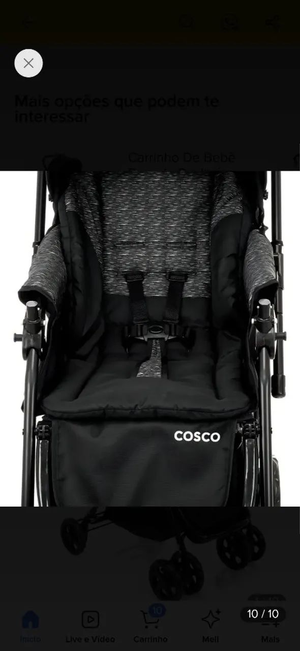Carrinho de bebê Cosco semi novo - Foto 2