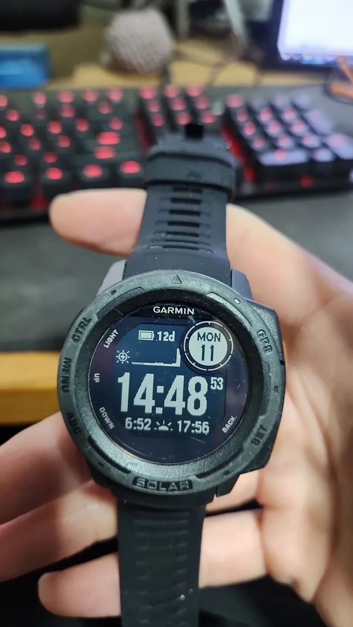 Garmin Instinct Solar - bateria meia vida