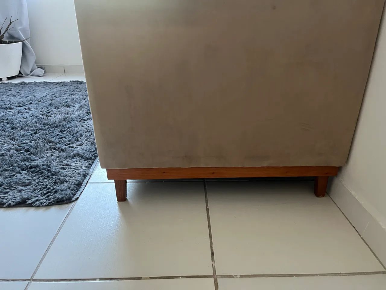 SOFA NILO VELUDO DELUXE BEGE - Foto 5