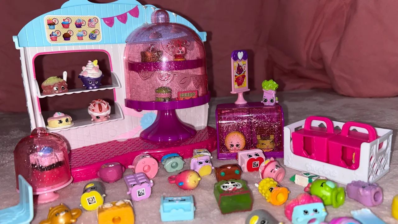 Brinquedo shopkins coleção e Playset Cupcake - Foto 3
