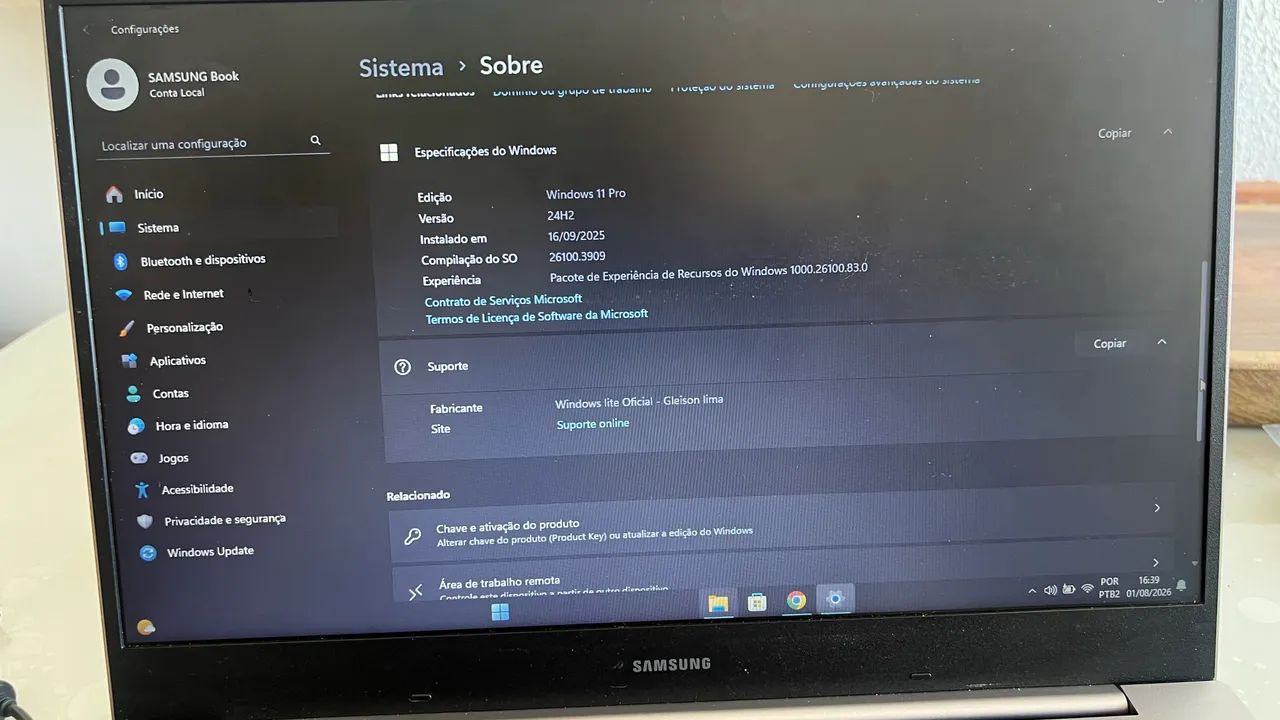 Notebook Samsung Intel Celeron  - Foto 3