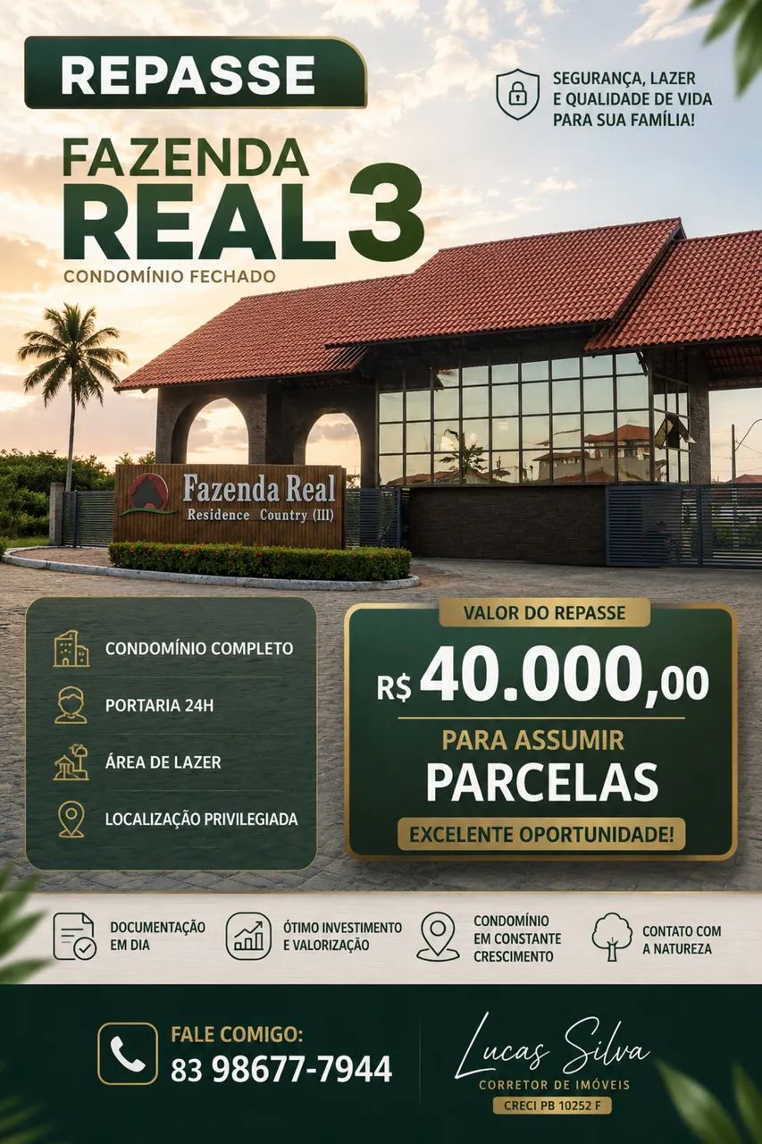 Fazenda real 3 - Repasse