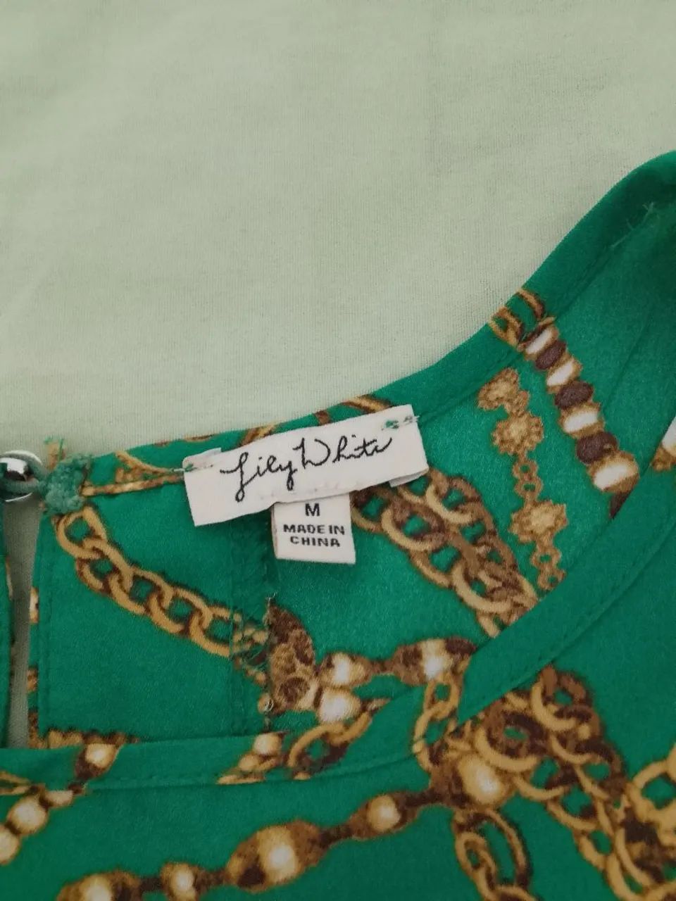 Blusa estampada verde M - Foto 4