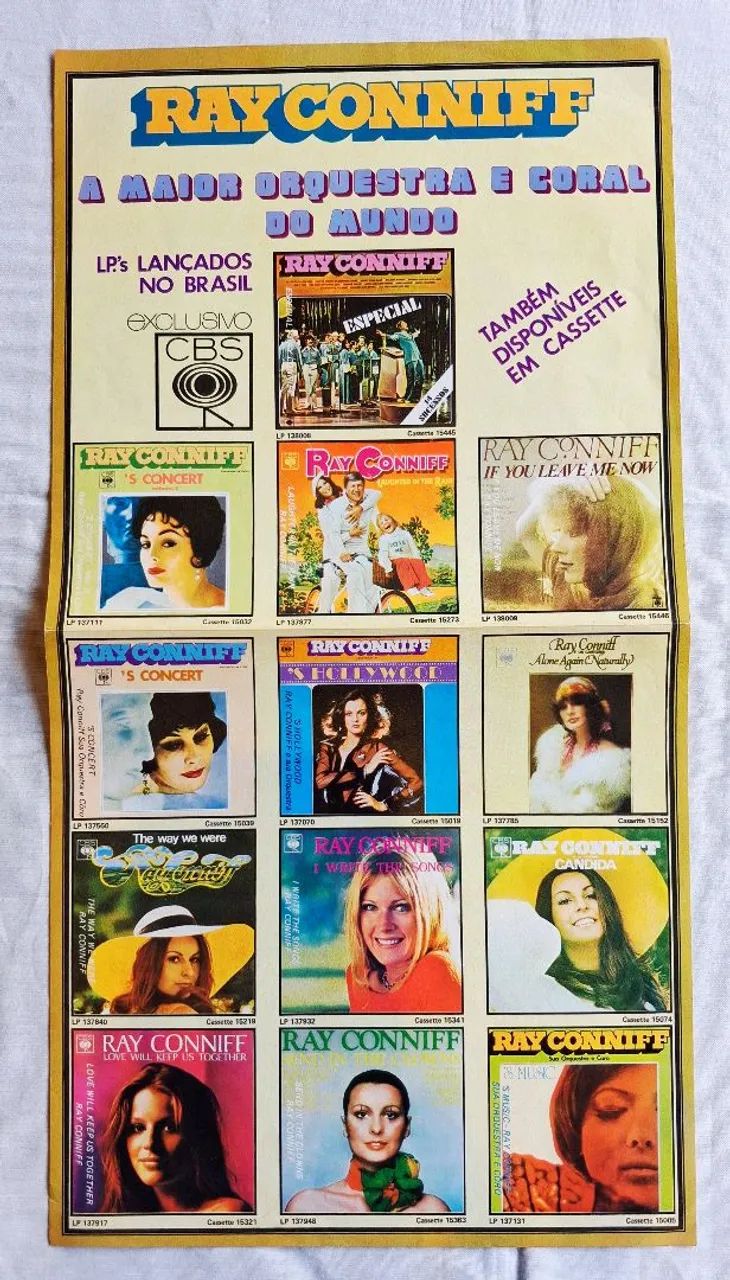 Disco de Vinil LP RAY CONNIFF - ESPECIAL - 14 SUCESSOS - CBS - 1977 - Foto 3