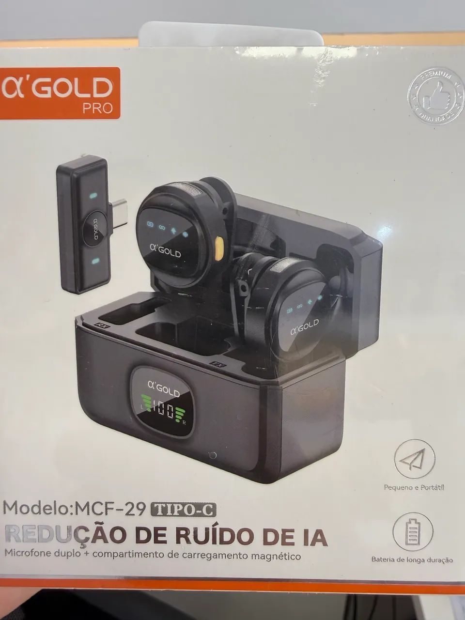 Microfone de lapela de ótima qualidade 