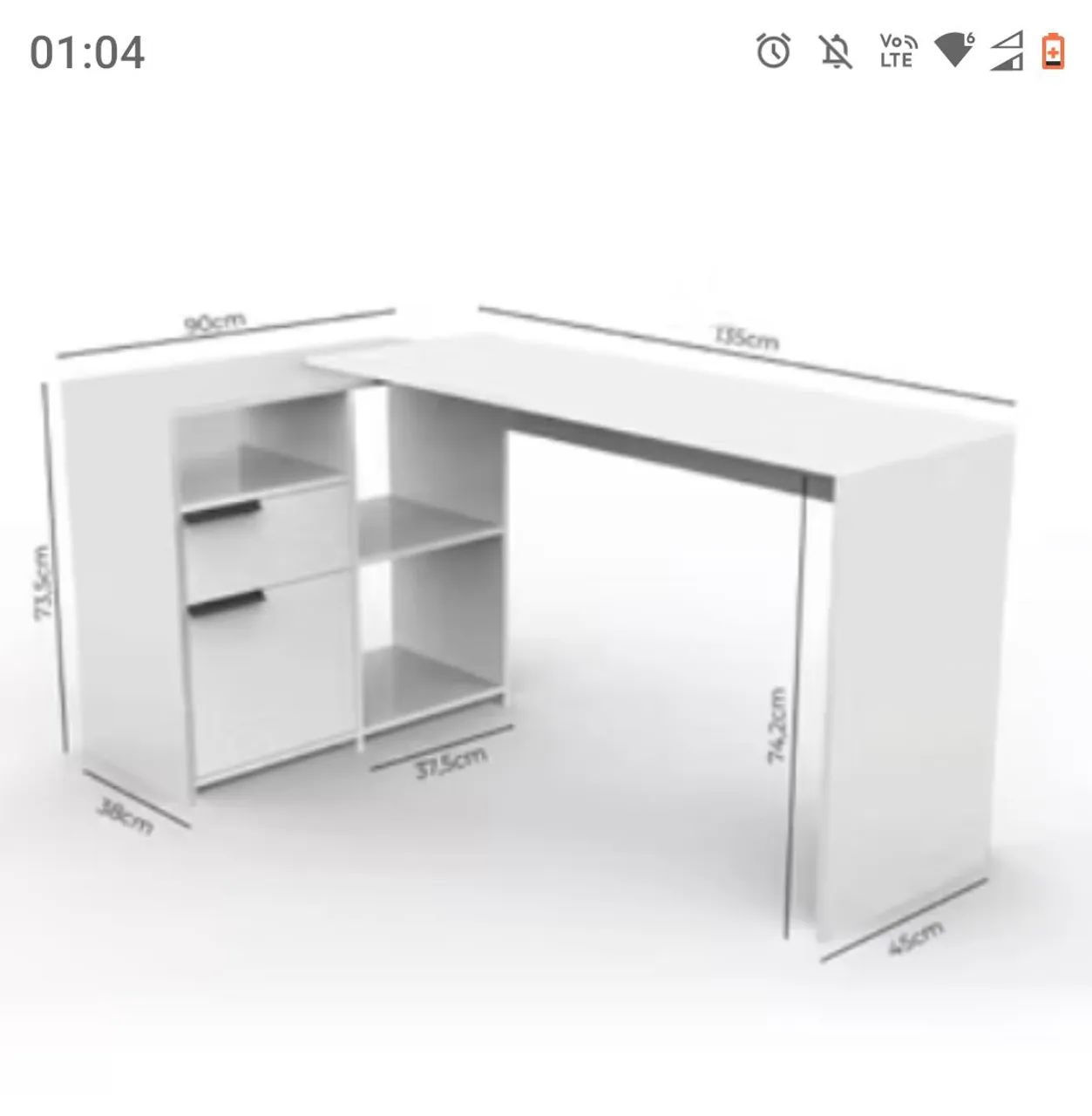 Mesa de Escritorio em L - Foto 3