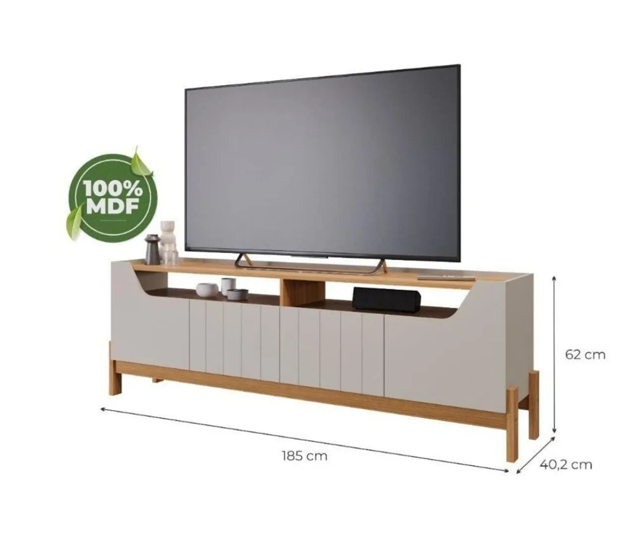 BANCADA PARA TVS ATE 65 POLEGADAS MDF - Foto 3