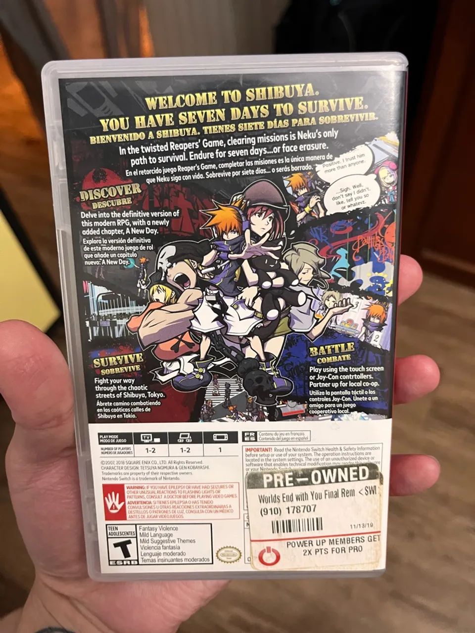 The world ends with you final remix Nintendo switch usado - Foto 4