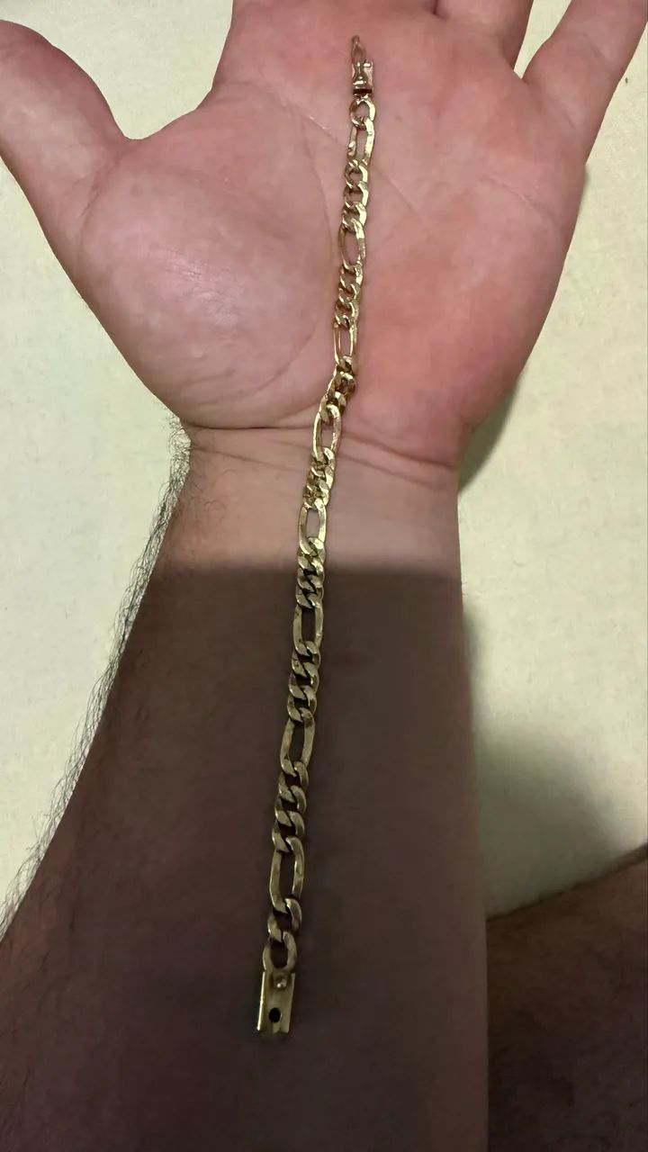 Pulseira de ouro 18k 8.1 gramas 22cm - Foto 2