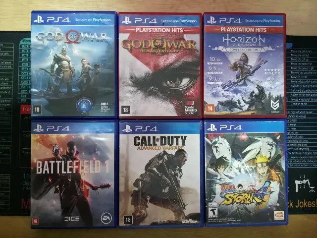 Jogos de PS4  "a partir"  de R$60