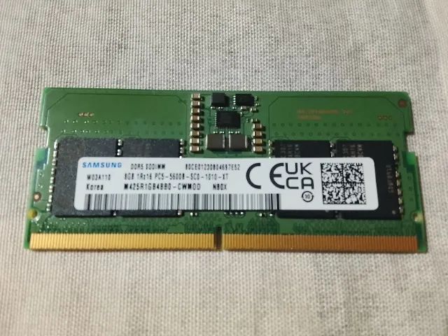 Memória RAM 8GB DDR5 5600MHz - Praticamente Nova