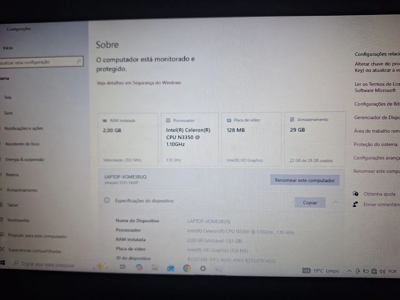 Notebook Lenovo