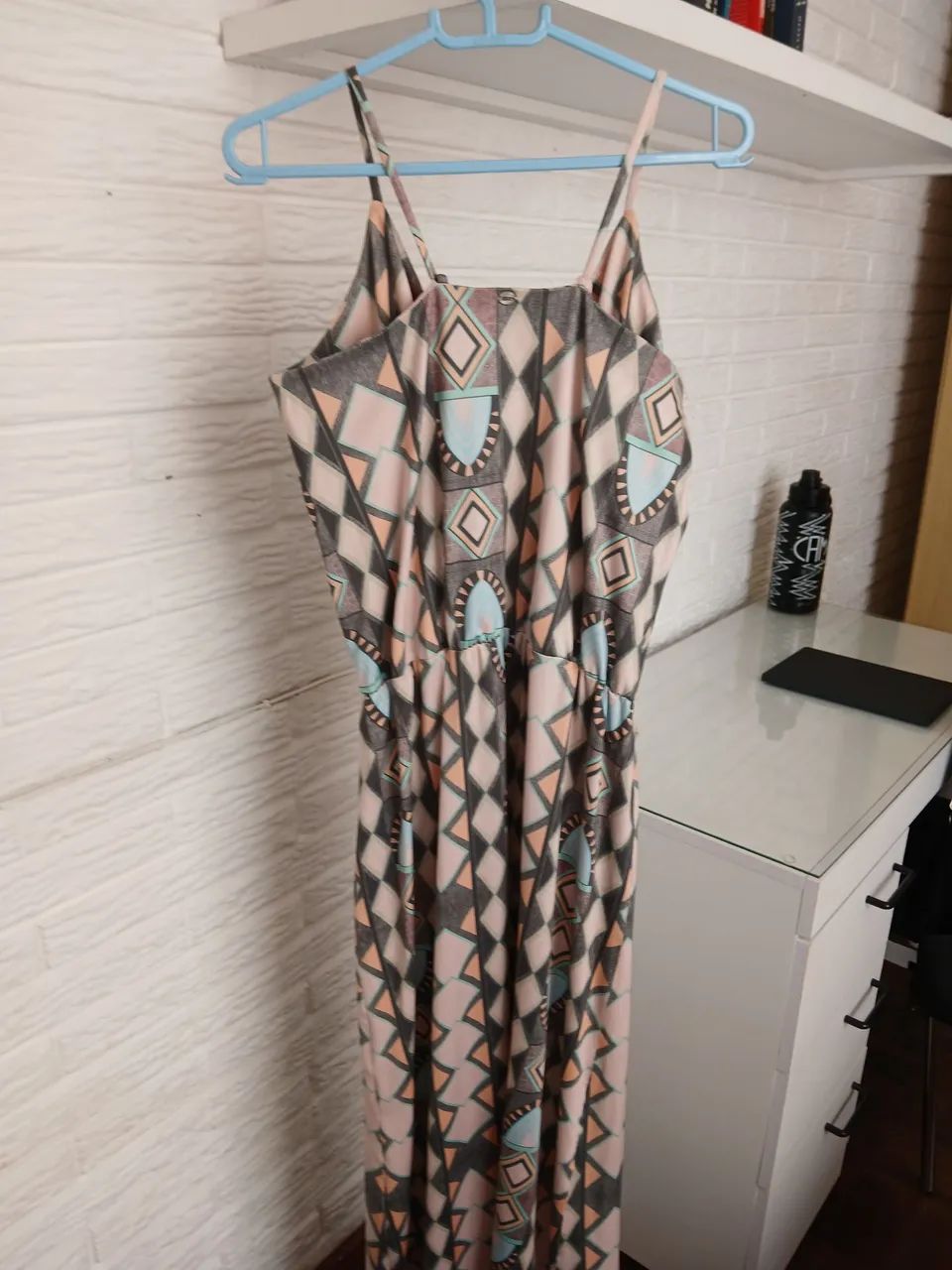Vestido longo estampa geométrica G - Foto 5