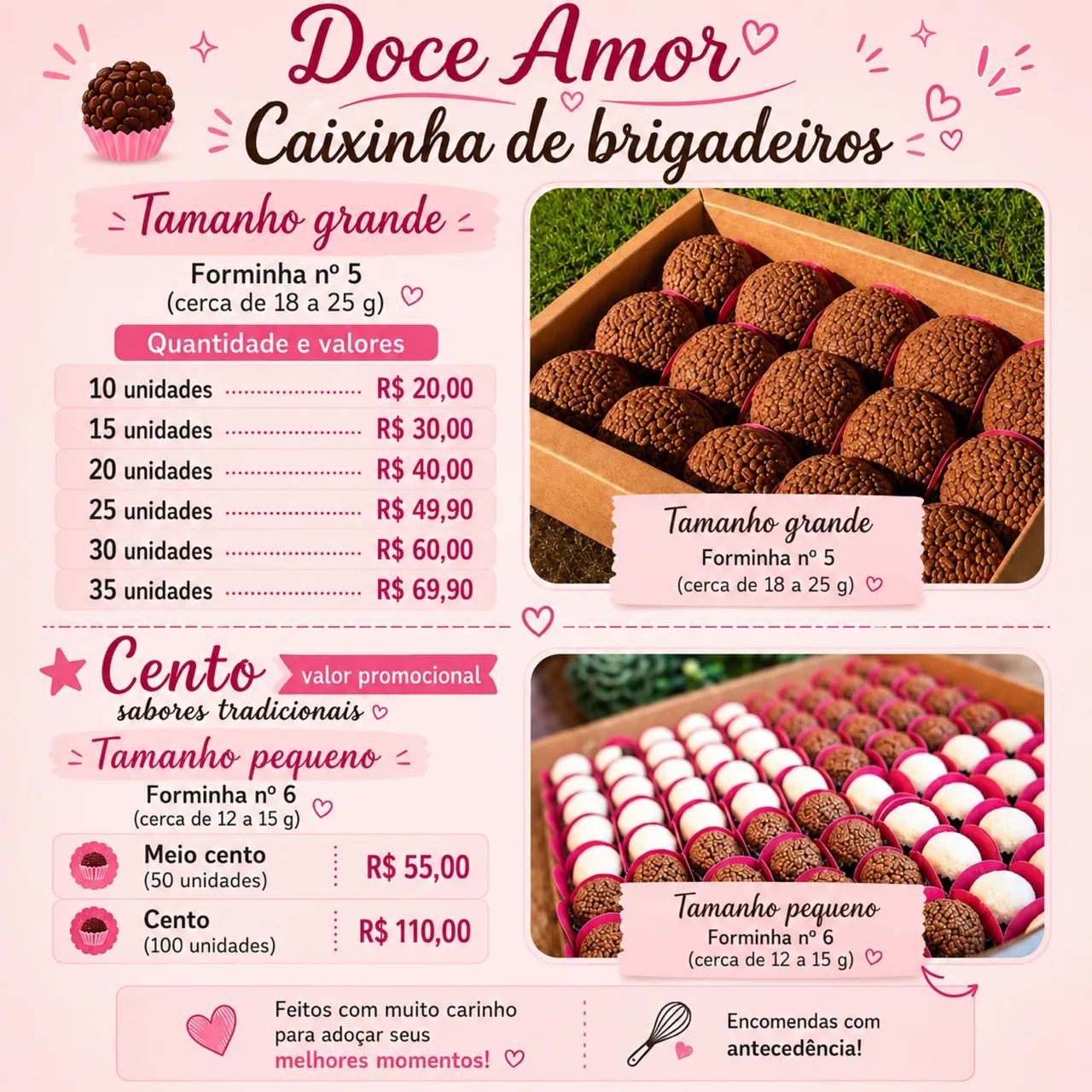 Doces por encomenda 