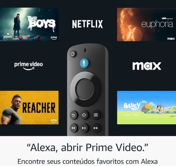 Amazon Fire TV Stick Full HD Transforme Sua TV em Smart - Foto 3