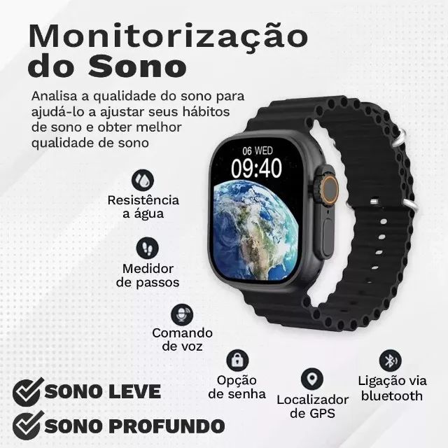 Kit Smartwatch com 7 pulseiras - Foto 3
