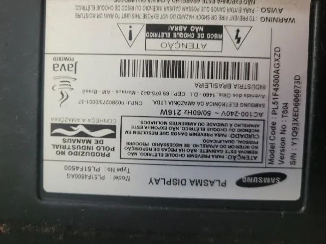 TV Samsung 51 pol Partes e placas modelo PL51F4500AG  - Foto 4
