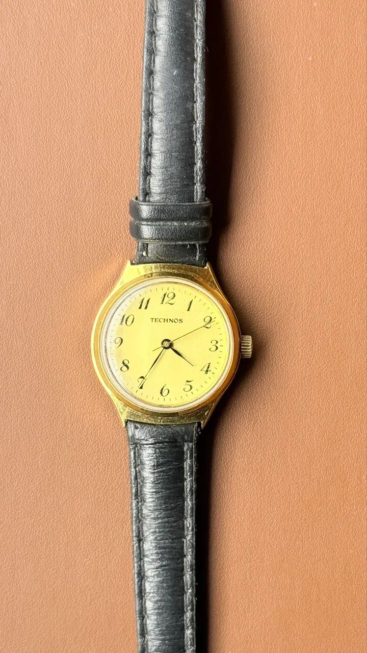 Relógio Technos Vintage Mecânico a Corda - 17 Rubis Impecável - Foto 4