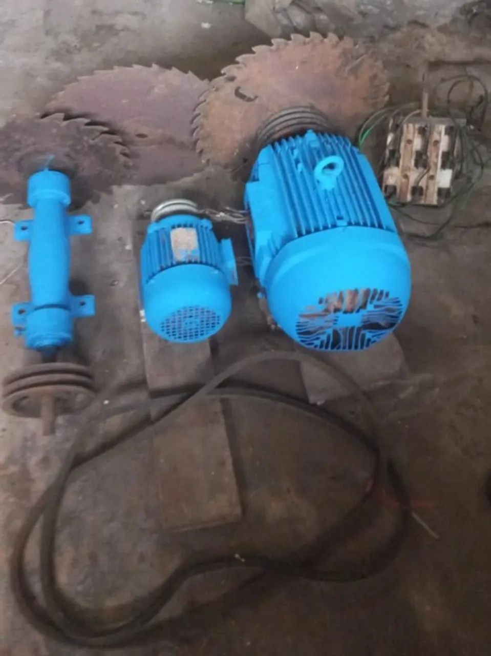 Kit com motor e polias 