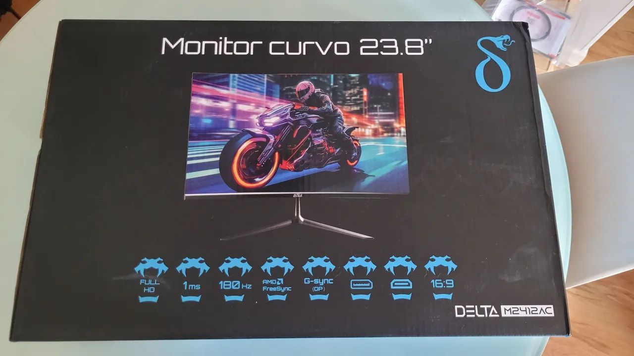 Monitor curvo Delta M2412AC 23.8" (NOVO) - Foto 3