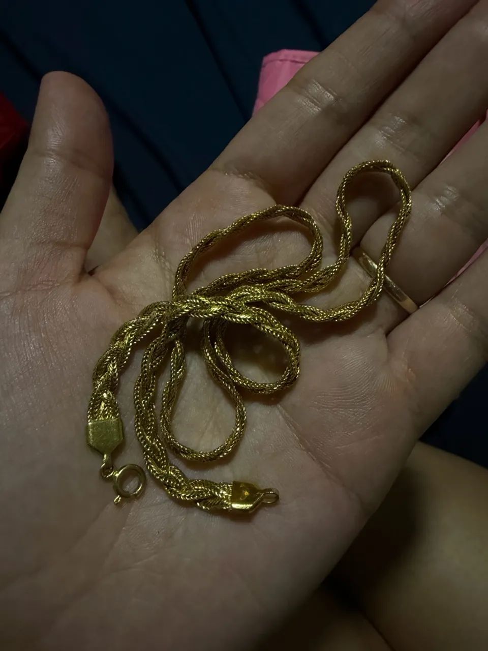 Corrente banhada a ouro! Peça impecável! 
