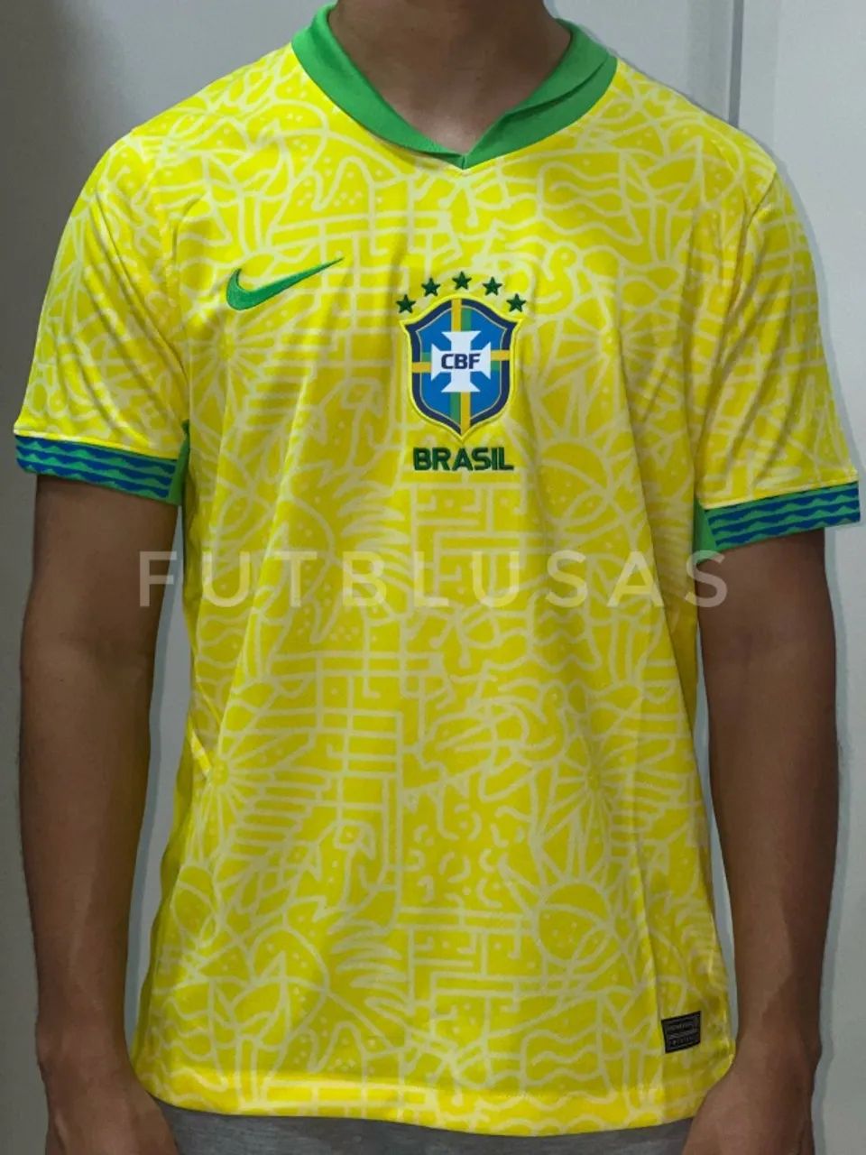 Blusa da Seleção Azul  e Amarela / Copa america  /  M e G - Foto 2