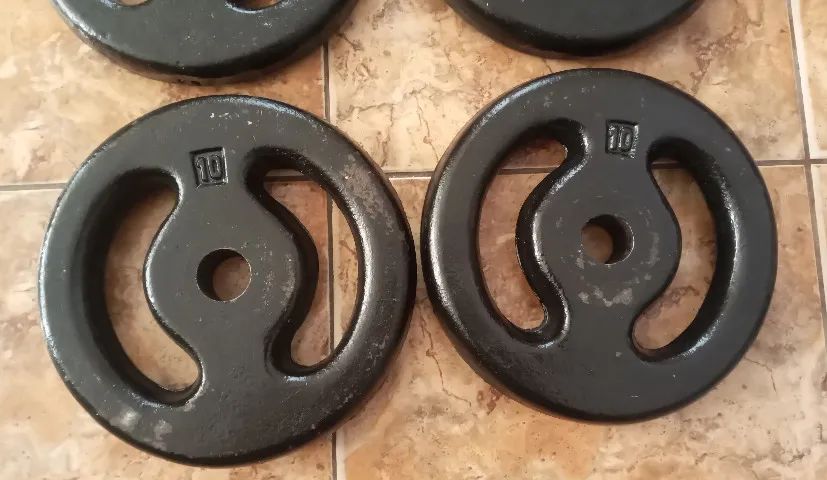 4 anilhas 10 kg - Foto 3