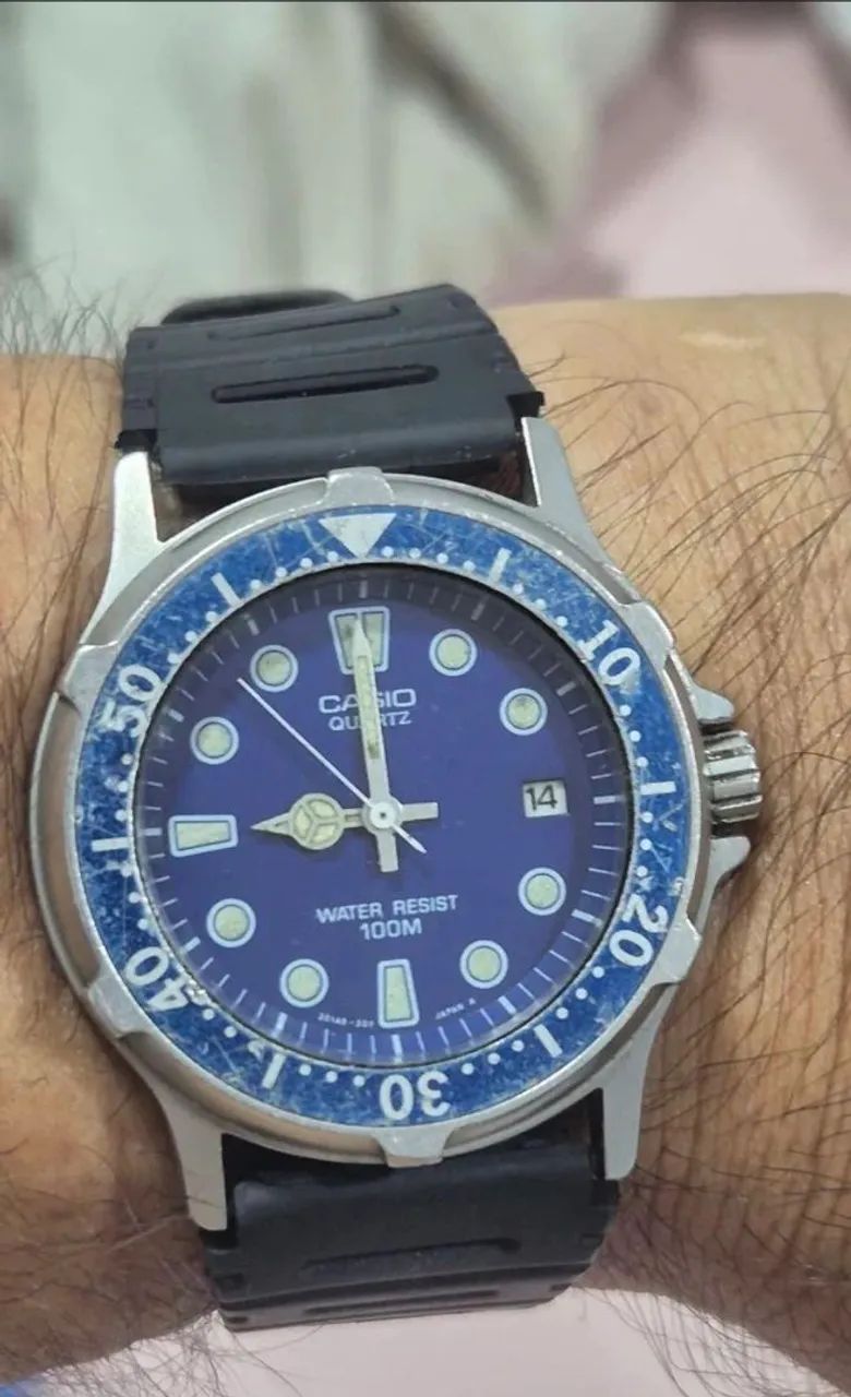 Relógio CASIO MQ-553W 100 METROS  -  ÓTIMO ESTADO - Foto 2