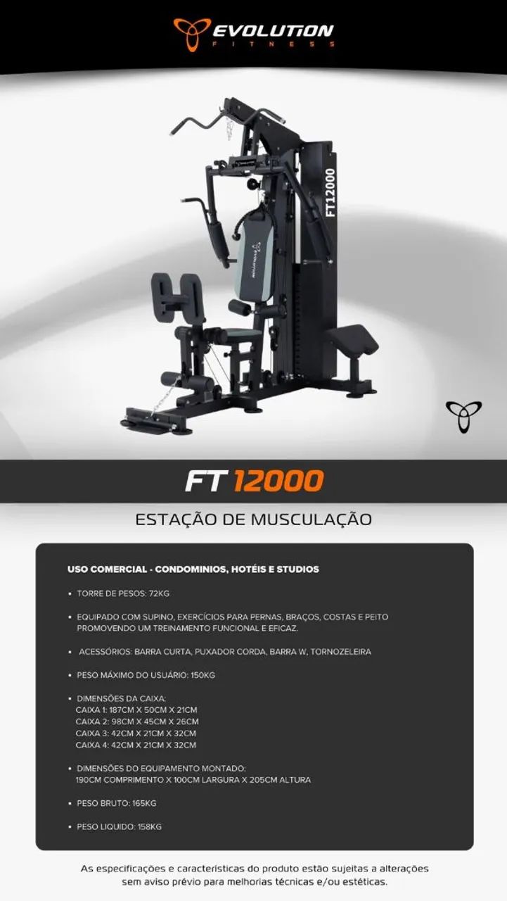 Estação de musculação Evolution FT12000 - Foto 2