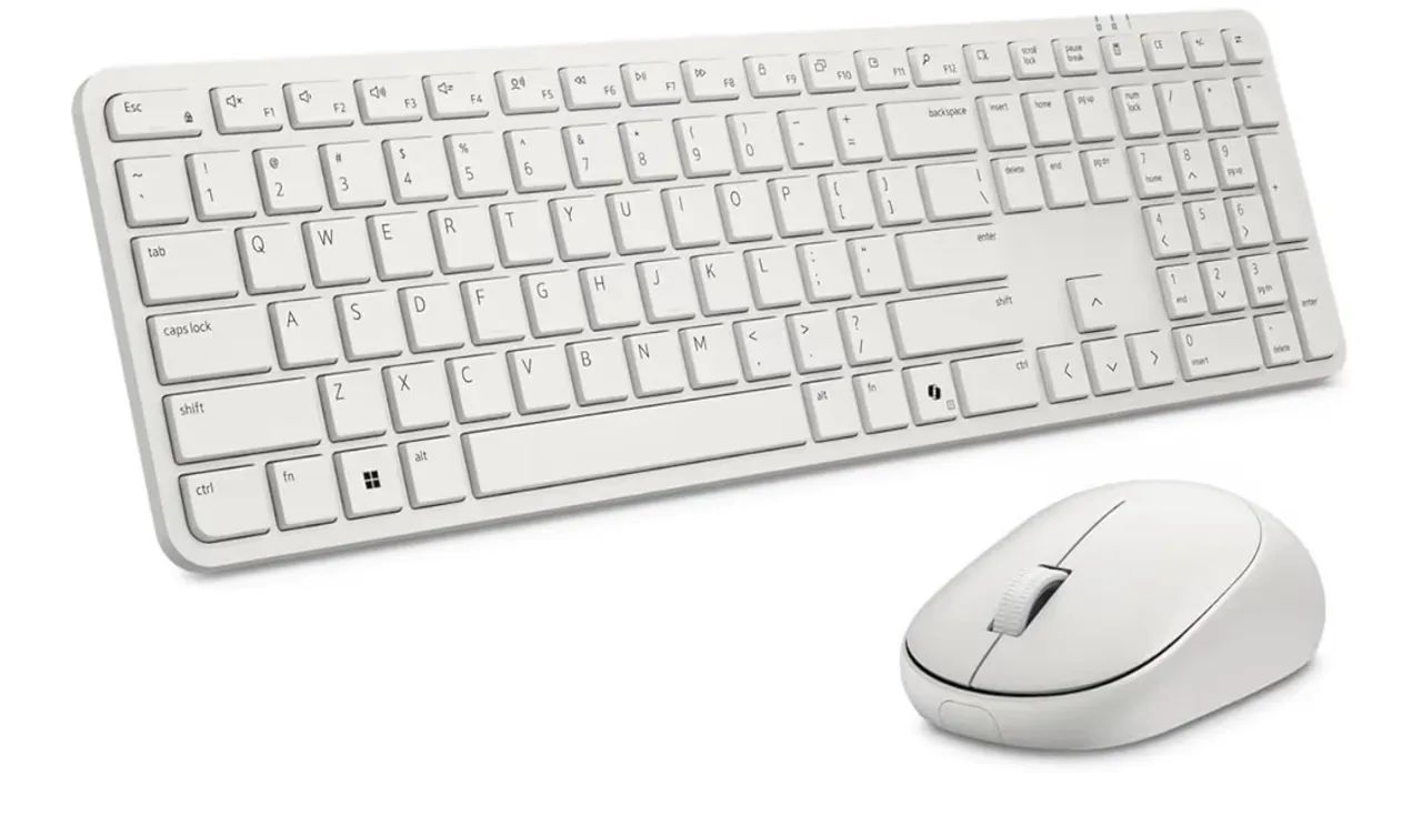 Teclado e mouse Dell Pro 5 - KM526 - Português (Brasil) - Branco