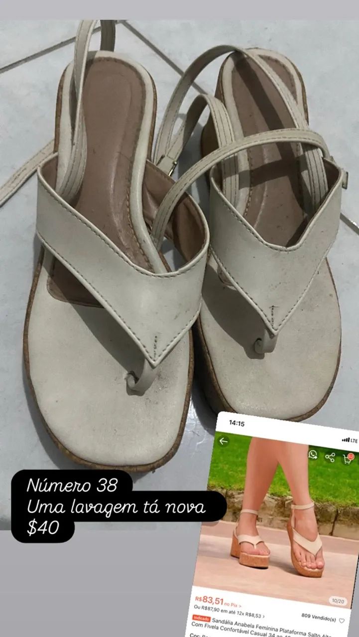 Sandália feminina n38
