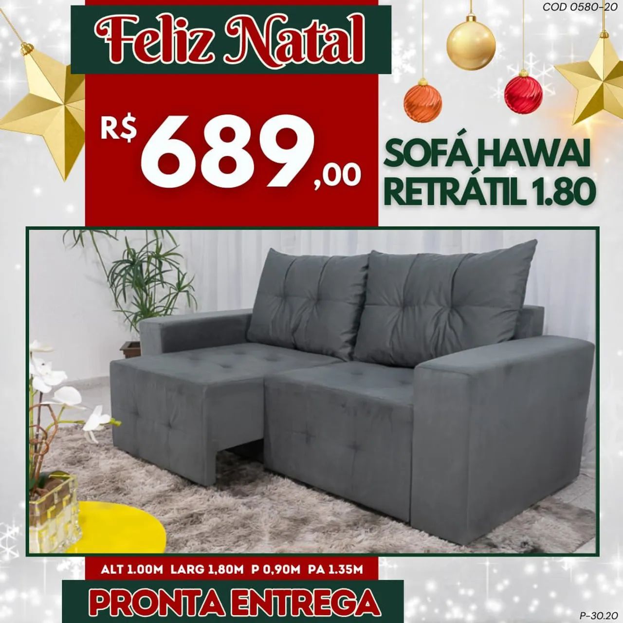 SOFA RETRÁTIL 1,80 MT LARGURA - DIRETO DE FABRICA  - Foto 3