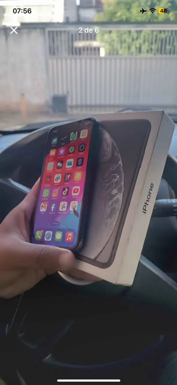iPhone XR 64gb PRETO CAIXA+NF - Foto 2