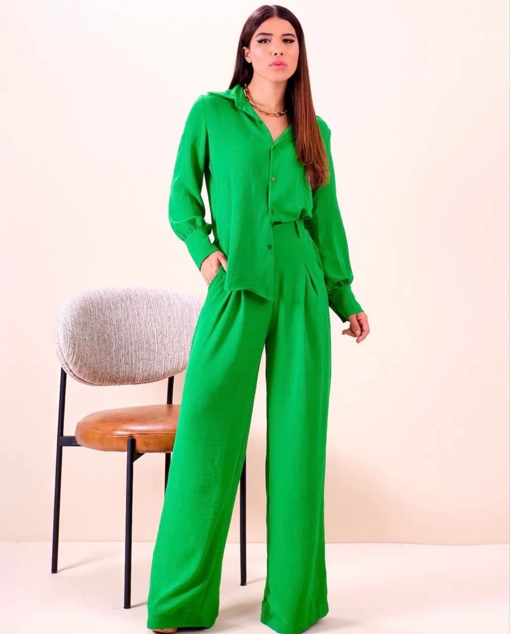 Conjunto feminino na cor lilás 