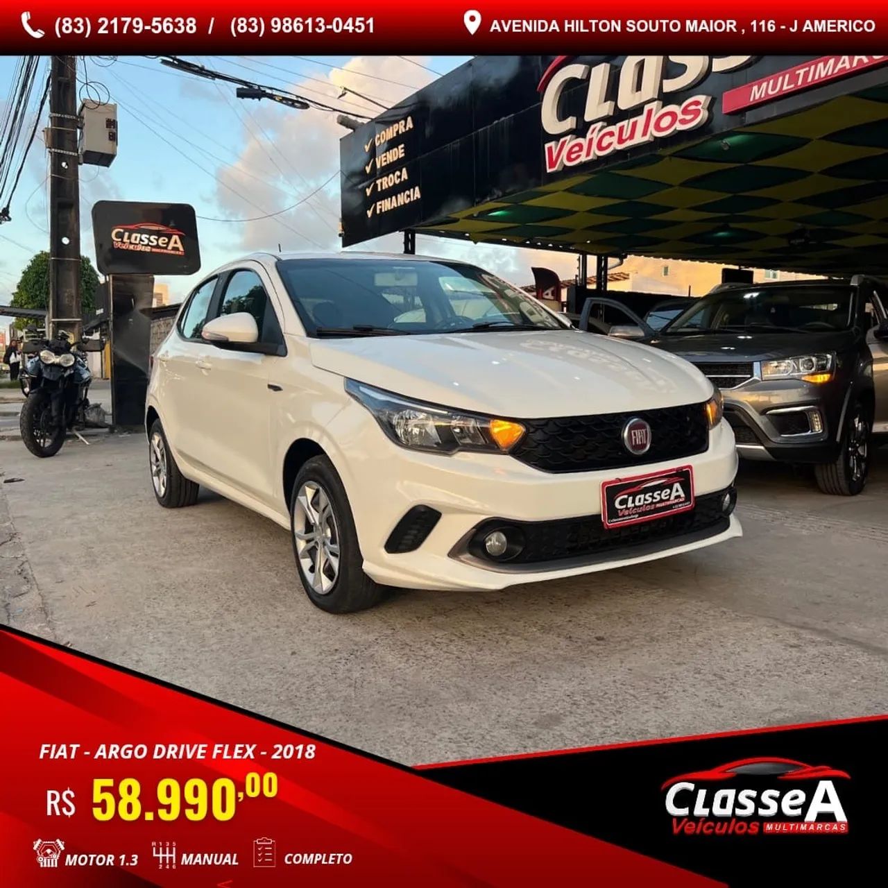 Fiat Argo Drive 1.3 8V Flex 2018