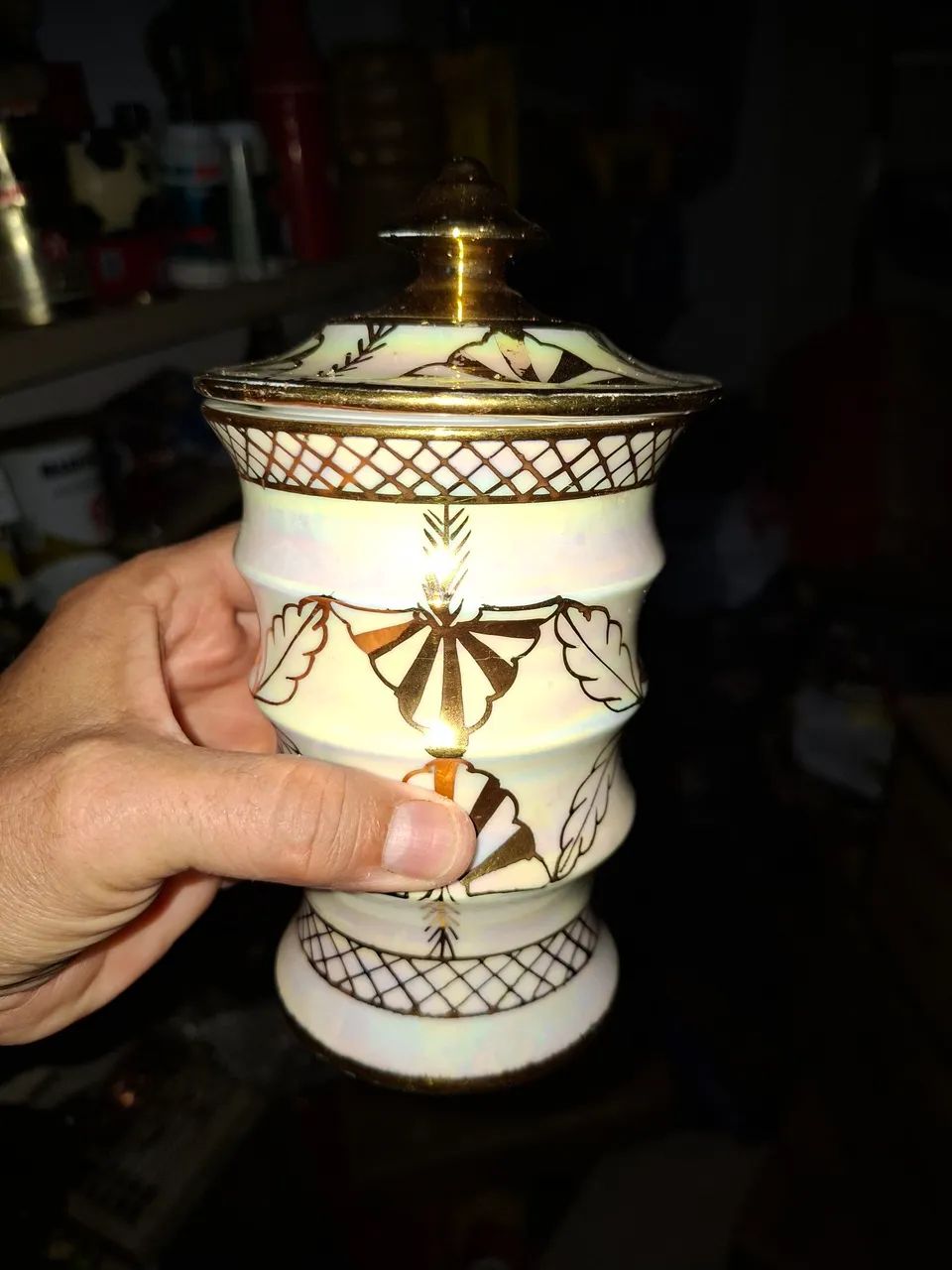 Pote antigo porcelana 