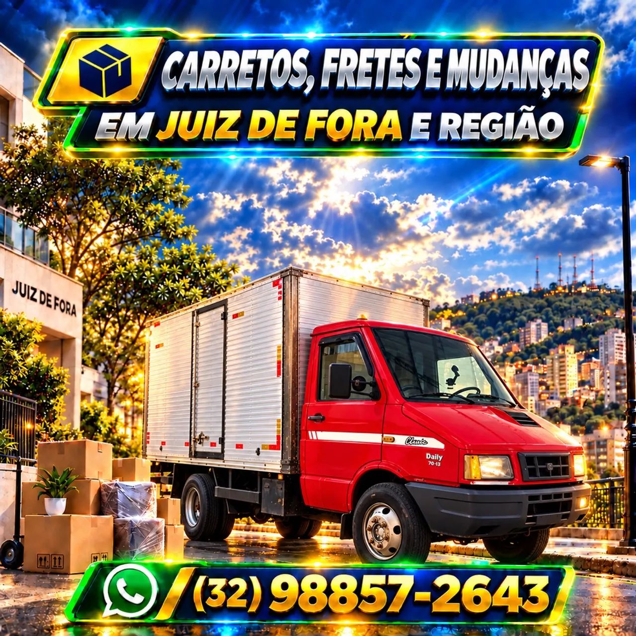 Mudanças, fretes e carretos.