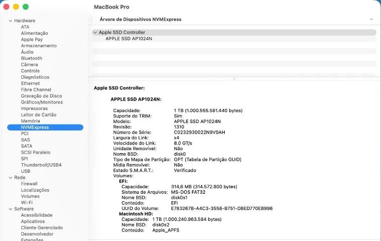 MacBook Pro 16" - Intel i9 - 32GB - 1TB - Placa de Vídeo Dedicada 8GB - Foto 5
