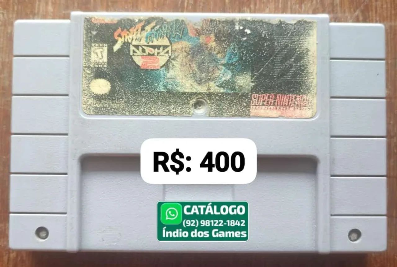 Street Fighter Alpha 2 = R$: 400