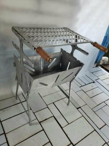 Churrasqueira G aberta de aluminio