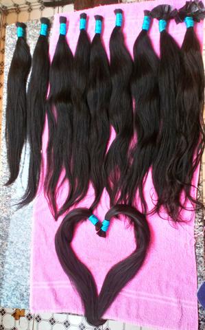 Cabelo humano 75 centímetros com 100 gramas