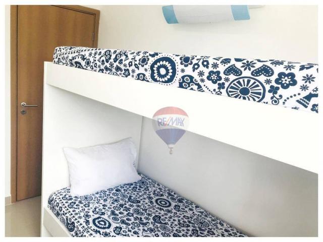 Apartamento com 2 dormitórios para alugar, 54 m² por r$ 660/dia - porto de galinha - ipoju - Foto 11
