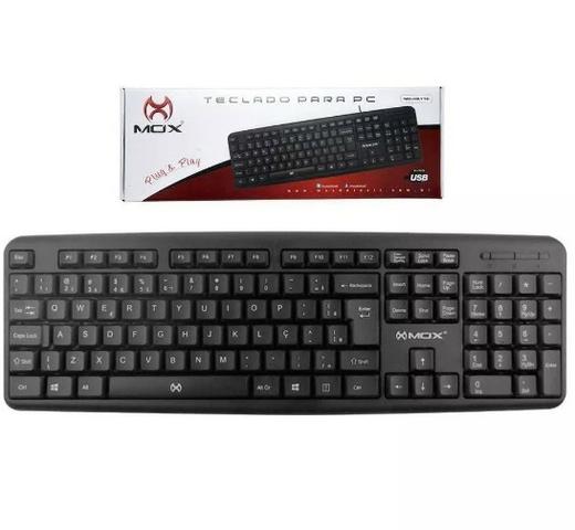 (NOVO) Teclado Para Pc Ou Notebook Com Conexão Usb Mo-kb110 Mox(NOVO) - Foto 3