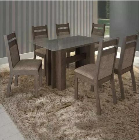 Mesa De Jantar Napoli C/ 6 Cadeiras