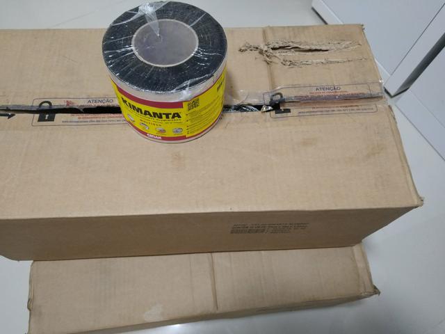 Manta asfáltica de alumínio 10cm x 10m - Foto 2