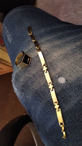Pulseira moeda antiga 