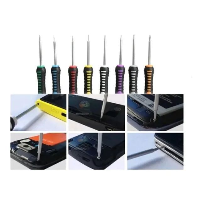Kit de ferramentas manutenção de notebook e celular com pinça - Foto 5
