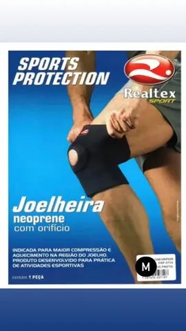 Joelheira neoprene com orifício 